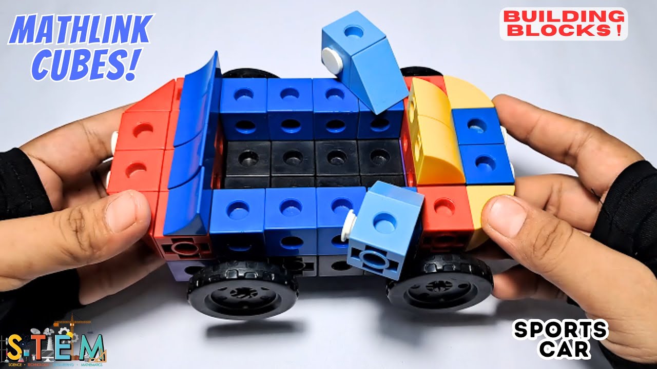 ASMR - How to make Sports Car From Mathlink Cubes - YouTube