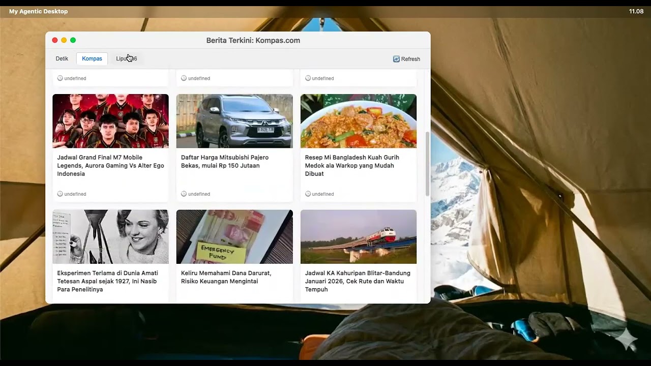 Lihat Berita - Agentic AI Desktop, Cara Mudah Update Berita Terkini