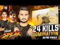 24 KILLS DOMINATION IN PRE FINALS LOBBY | TEAM SPEAK | IGL POV | TEAM METERSHOTxTKS
