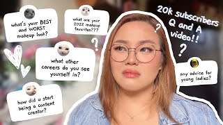 exposing my worst makeup look lol 💀 20K SUBSCRIBERS GET TO KNOW ME Q&amp;A ♡