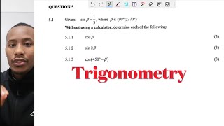 Trigonometry - G12 NSC 2023 November P2