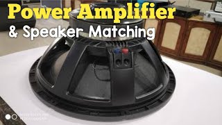 Power Amplifier Matching, 1000 watts Speaker