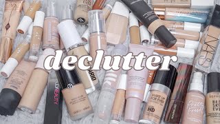 huge foundation declutter...*makeup collection 2023* ✨