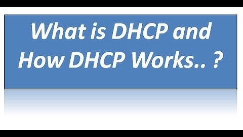 Whats is DHCP and How DHCP works [TAMIL]