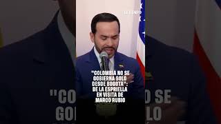 "Colombia is not governed only from Bogotá": De La Espriella during Marco Rubio's visit