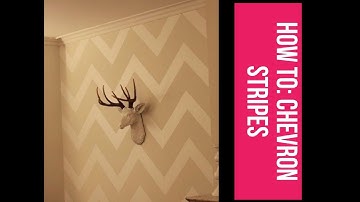 How to do chevron pattern or stripes on a wall