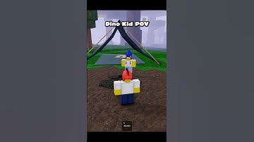 Dino Kid fights back in 99 Nights In The Forest #99nightintheforest #roblox