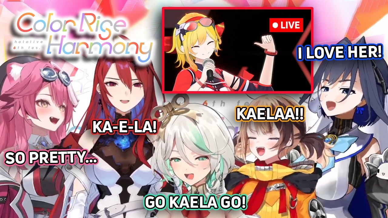 Justice and Kronii can't stop fangirling over Kaela in Hololive 6th fes 2025 #hololivefesEXPO25