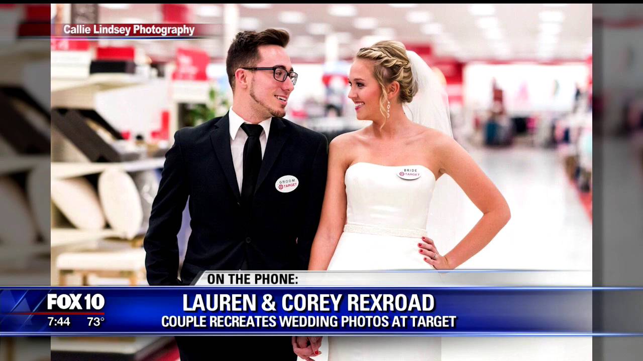 Couple Recreates Wedding Photos At Target Youtube