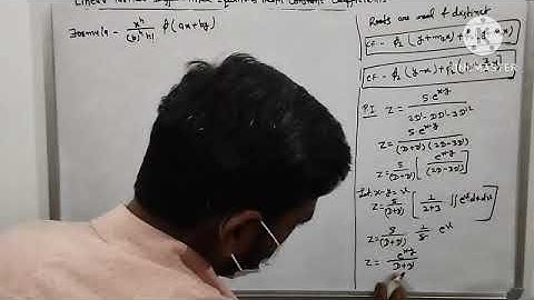 #LINEAR PARTIAL DIFFERENTIAL EQUATIONS WITH CONSTANT COEFFICIENTS#PART-6 #YADUKUL MATHEMATICS#