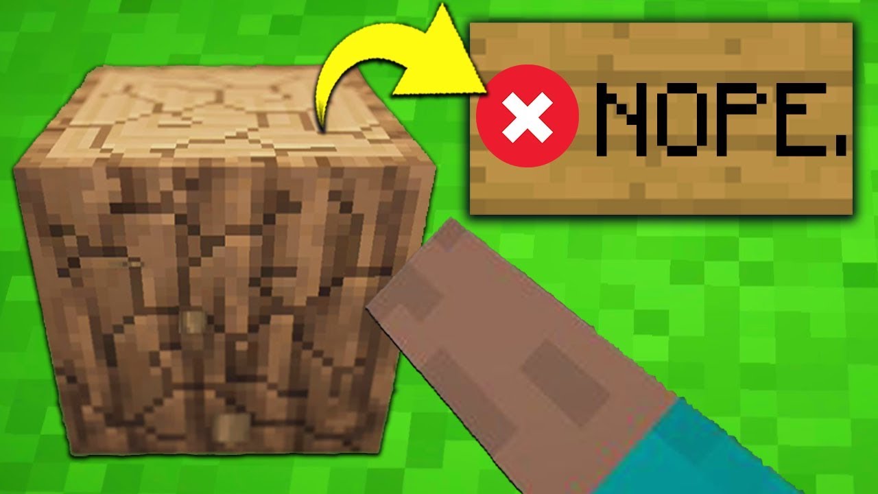 Minecraft Except Blocks are Impossible to Break