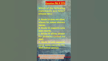Question No. 221 | AWS Solutions Architect Associate Certification Practice Questions | #aws #shorts
