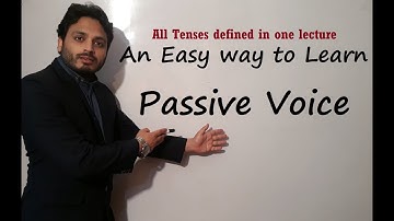 Structure of all the passive tenses - An easy way to learn Passive- Syed Ali Raza Kazmi