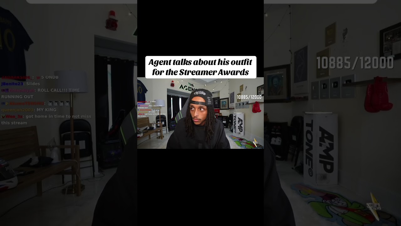 Agent talks about his outfit for the Streamer Awards 