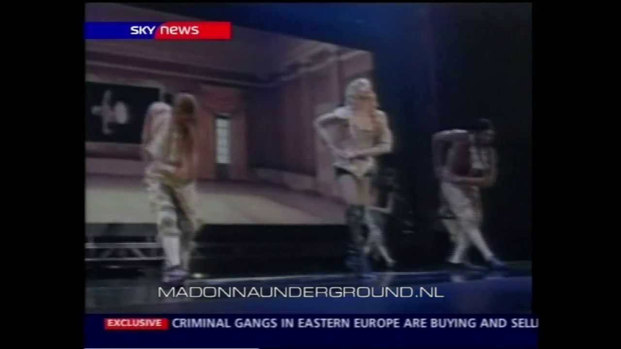 Madonna TV news report on Re-Invention Tour opening night in Los Angeles 2004
