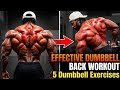 5 Dumbbell Exercises for a Wider & Thicker Back at Home