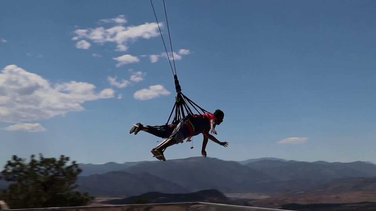 Skydiving Denver Swinging in between mountains YouTube