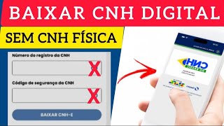 Como BAIXAR CARTEIRA de HABILITAÇÃO DIGITAL SEM A FÍSICA- CNH DIGITAL 