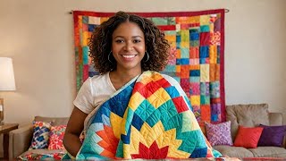 Make a No-Cut Fat Quarter Quilt in 3 Hours with 9 Fabrics