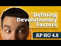 Devolutionary Factors Quiz