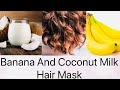 Banana And Coconut Milk Hair Mask For Dry Damaged Hair||HomeMade Mask|Telugu vlogs|ADBHUTAHACHANNEL