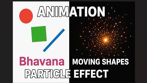 OpenCV Animation Tutorial | Moving Shapes & Particle Explosion Effect in Python