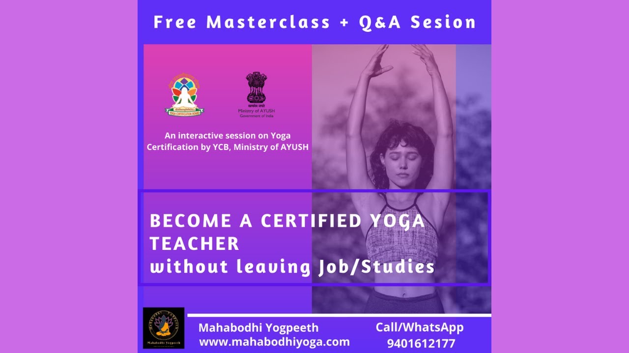 a Certified YOGA Teacher without leaving Job or Studies Free
