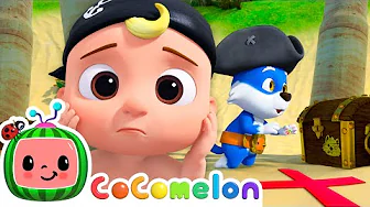 Wally Wolf's Pirate Treasure Hunt | CoComelon Animal Time | Kids Cartoons & Nursery Rhymes