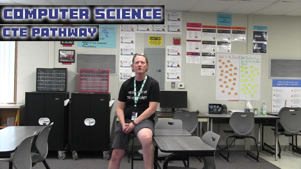 Video preview image of Teacher Spotlight - Ms. Penk & Computer Science; click to visit the ParentSquare post with the video