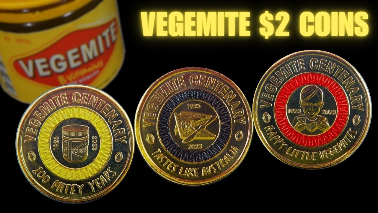 VEGEMITE 2 Australian Coin Set From Woolworths All Three 2023 VEGEMITE 2 Australian Coin Set From Woolworths All Three 2023