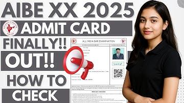 aibe 20 admit card | how to download aibe 20 admit card | mahir academy