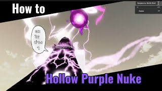สอนทำ ระเบิดมุราซากิ Hollow Purple Nuke | Jujustu Shenanigans