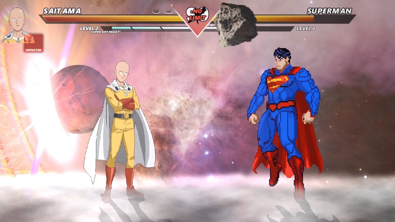 SAITAMA vs SUPERMAN - Highest Level Incredible Epic Fight! - YouTube