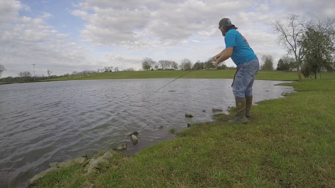 Pond Bass Fishing Early Spring YouTube