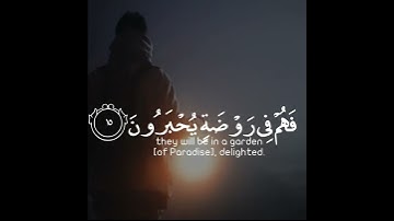 فأما الذين آمنوا وعملوا الصالحات فهم في روضة يحبرون | سورة الروم | القارئ عبدالرحمن مسعد #islam