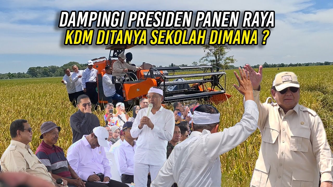 DAMPINGI PRESIDEN PANEN RAYA DI MAJALENGKA | KDM DITANYA SEKOLAH DI MANA