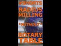 Milling a Radius Without a Rotary Table #Shorts