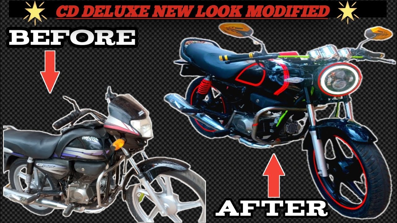HERO HONDA CD DELUXE NEW LOOK MODIFIED - YouTube