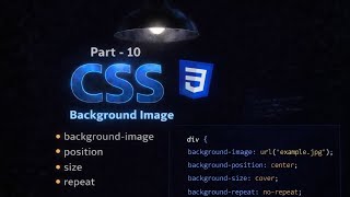 CSS Part-10 | Website Me Background Image Kaise Lagaye Using CSS 🔥