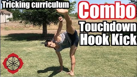 How to Combo Touchdown Hook Kick | Tricking Basics Tutorial