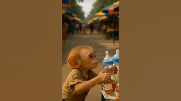 baby Bandar emotional 😭|#baby #monkey #bandar #shorts #viral #trending #ai #video