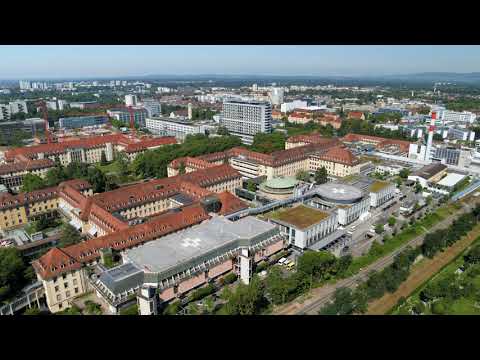 Flug über die Uniklinik Freiburg