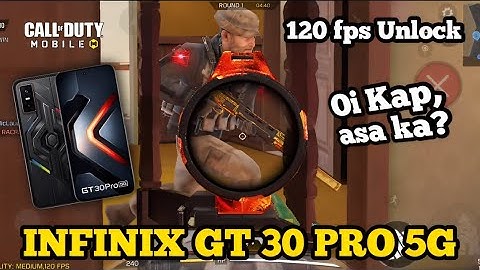 Infinix GT 30 PRO 5G Game Test MP CODM | 120fps Unlock | Gyro Test | Man-O-War best Attachment MP