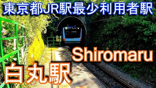 【東京都JR駅最少利用者駅】青梅線　白丸駅 Shiromaru Station. JR East. Ome Line.