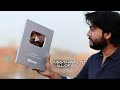 Youtube silver play button unboxing  online chashka