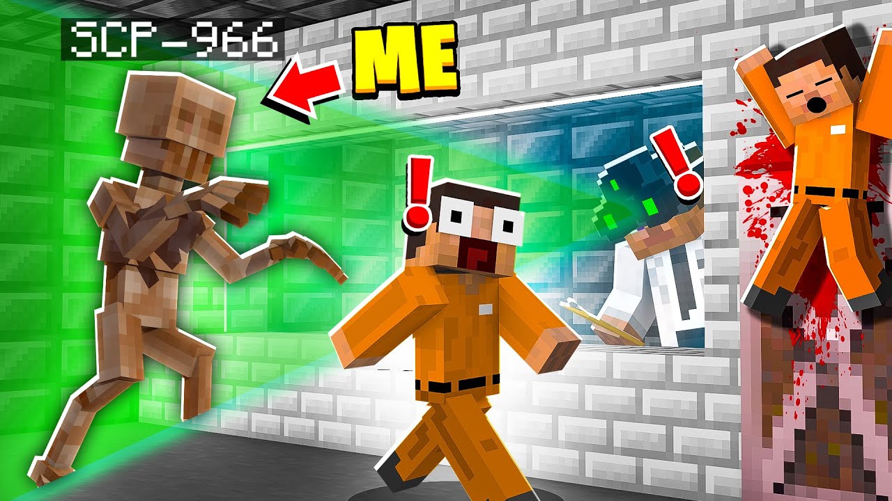 I Became SCP-966 in MINECRAFT! - Minecraft Trolling Video 