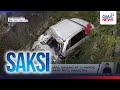 SUV, nahulog sa sapa; ginang at 11-anyos niyang anak na sakay nito, nailigtas | Saksi