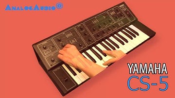 YAMAHA CS-5 Analog Synthesizer 1978 | HD DEMO