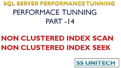 What is Index Scan and Index Seek| Sql server performance tuning Part 14