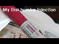 My first humira injection. injecting at home what to expect